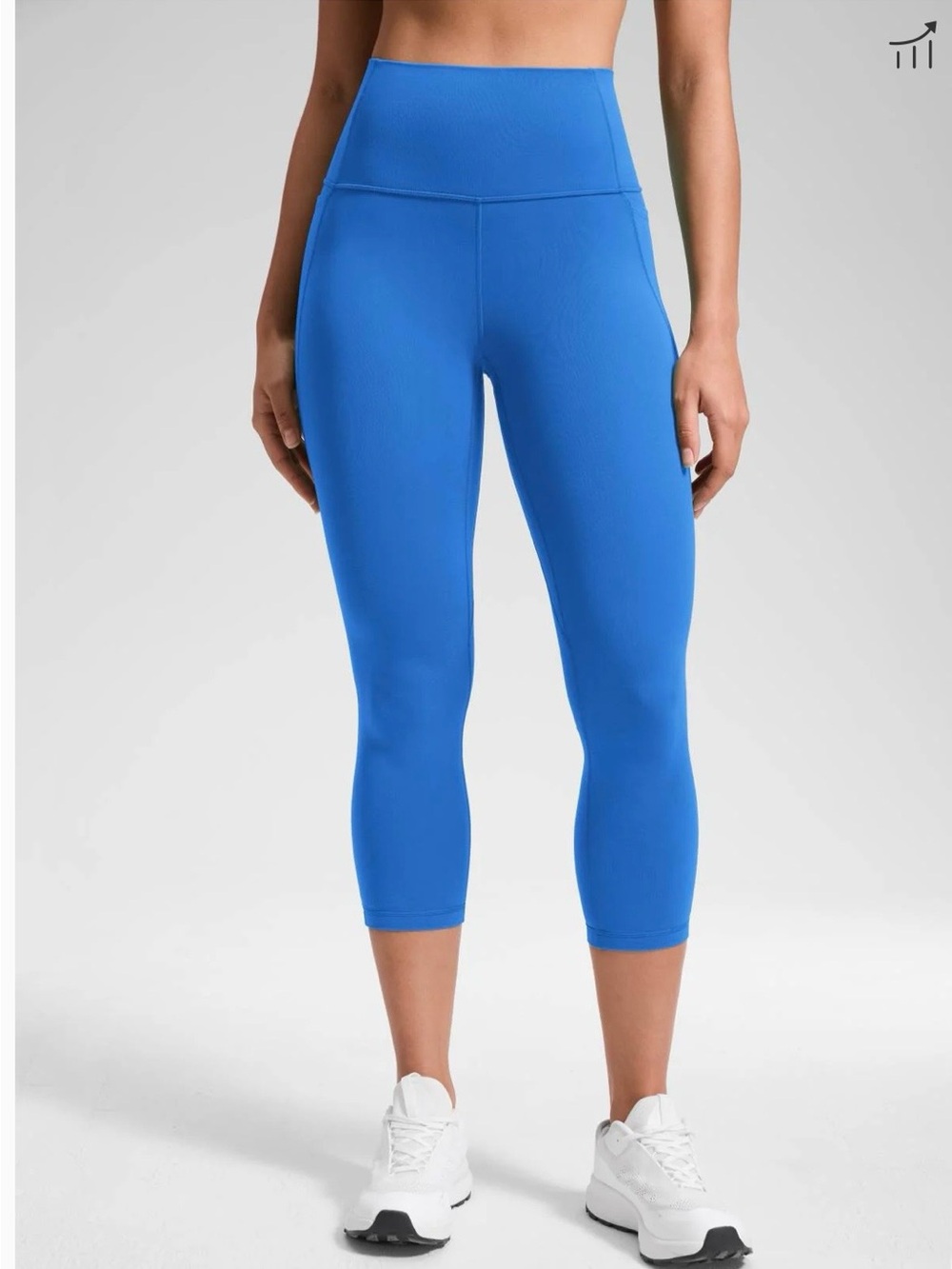 CRZ YOGA High-Waist Capri Leggings in Cobalt Blue